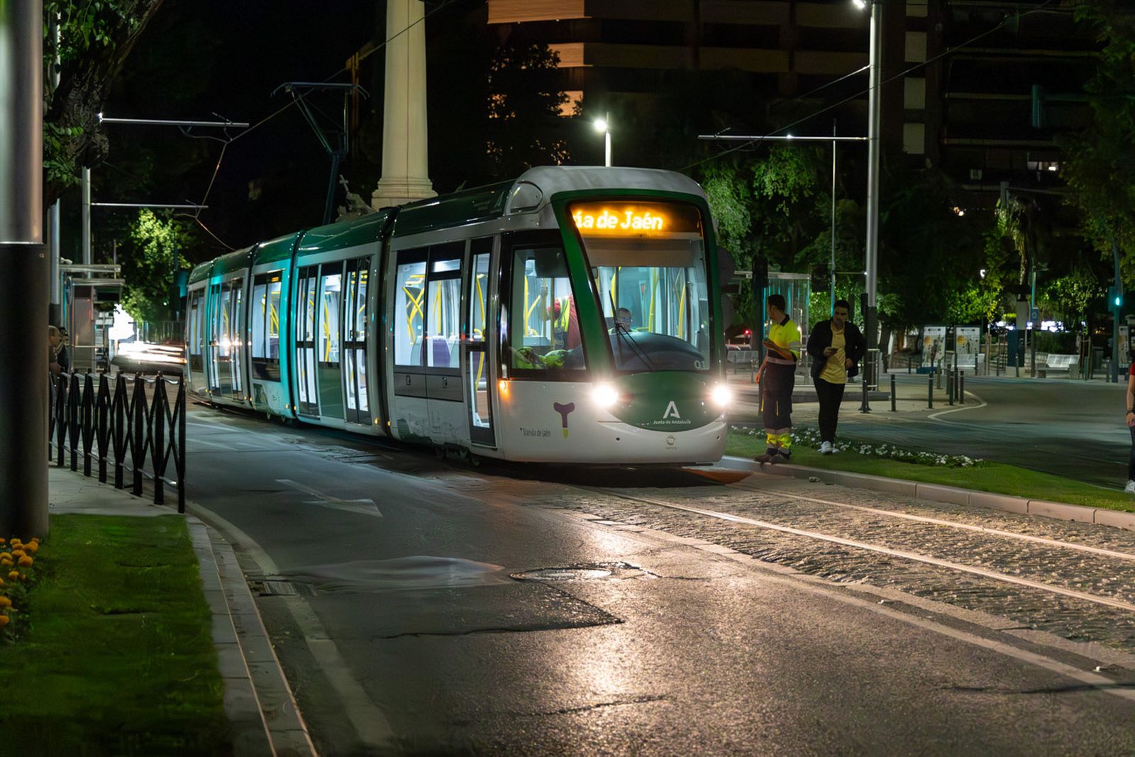 El tranvía en pruebas