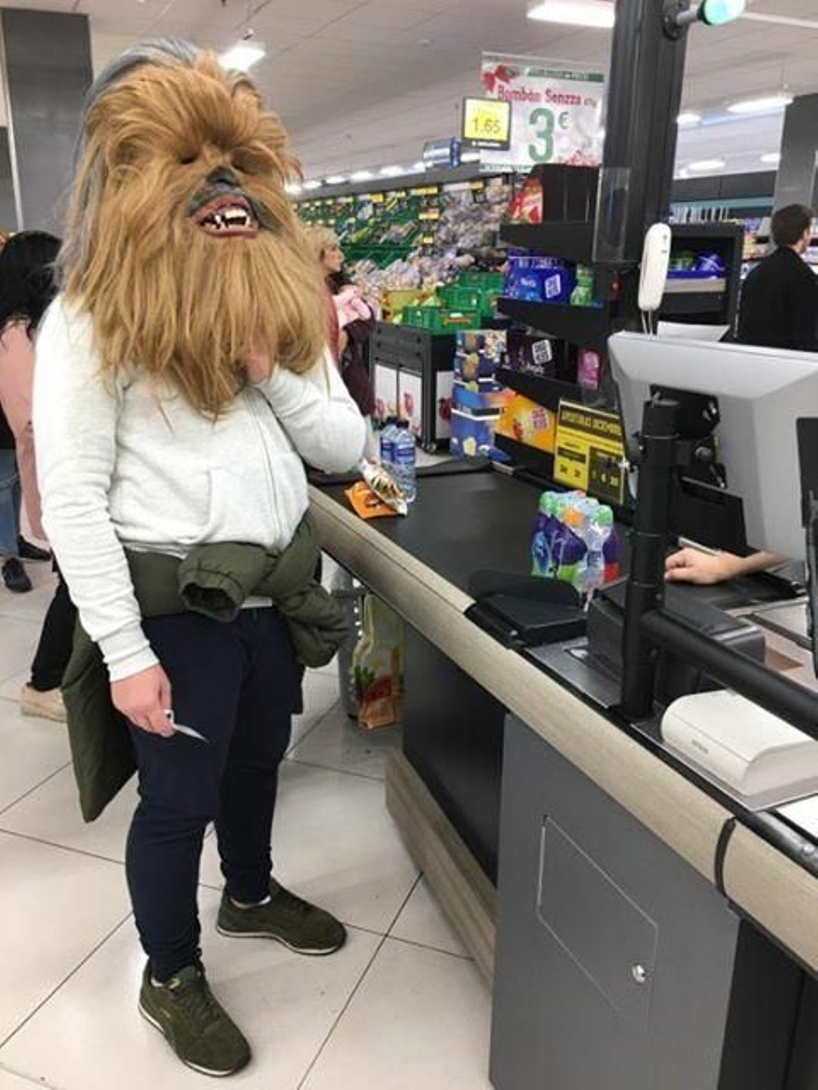 Una seguidora de Star Wars, este jueves en Área Sur. Una seguidora de Star Wars, este jueves en Área Sur.