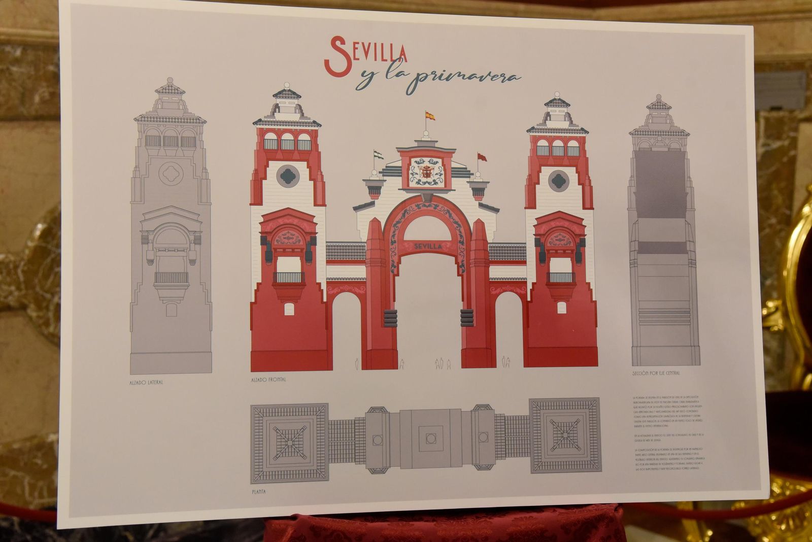 Presentación de la portada de la Feria de Abril 2025