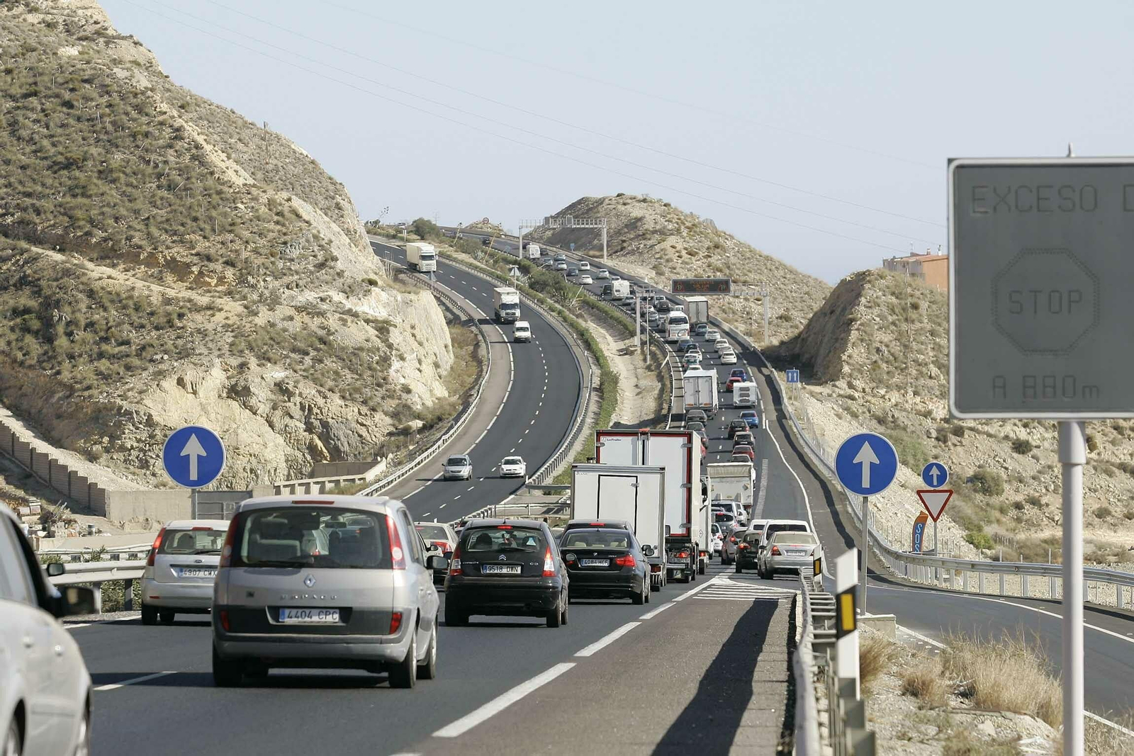 Seis accidentes en la A-7 a la espera del tercer carril