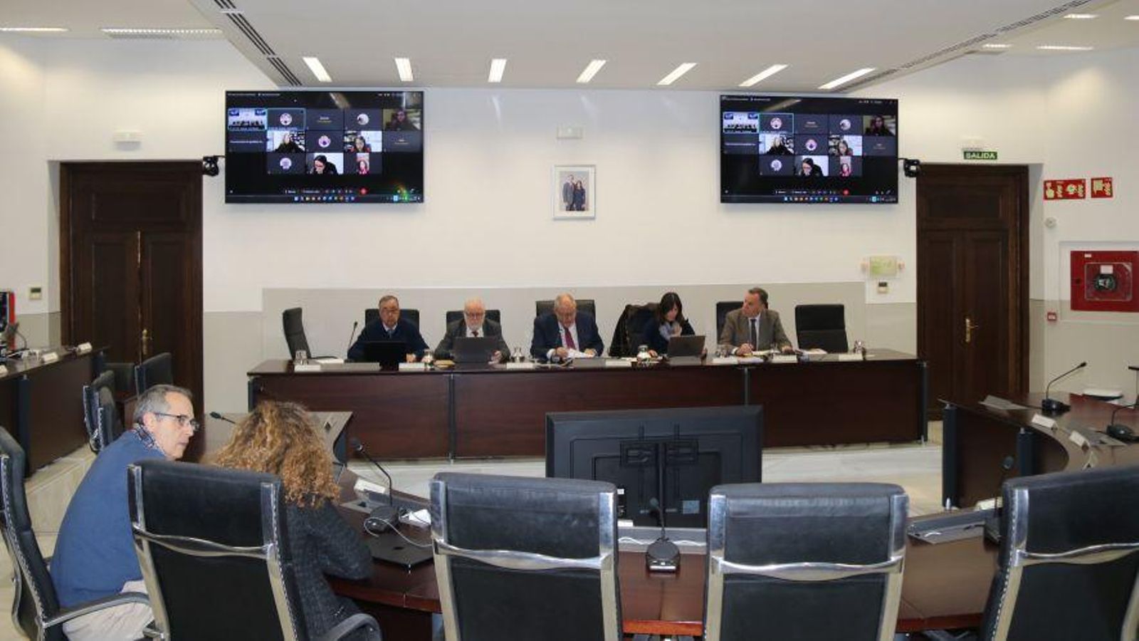 Un momento del consejo de gobierno extraordinario de la UCO Un momento del consejo de gobierno extraordinario de la UCO