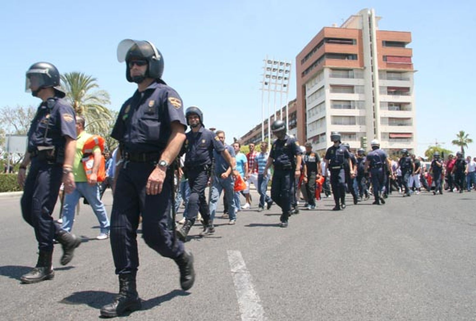 Siete detenidos y 26 heridos en una manifestación de pescadores