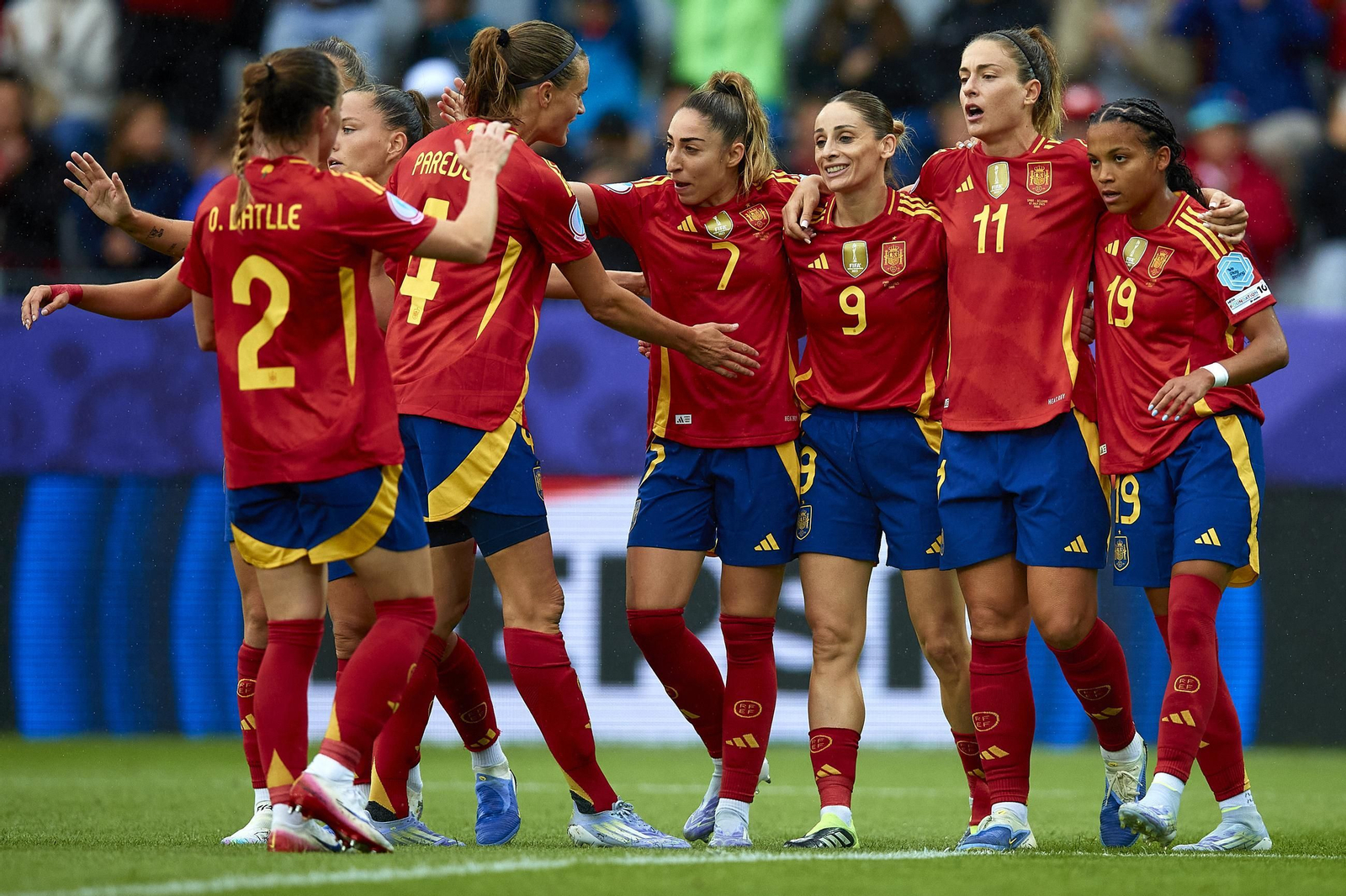 Las fotos de la goleada de España sobre Bélgica en la Eurocopa femenina
