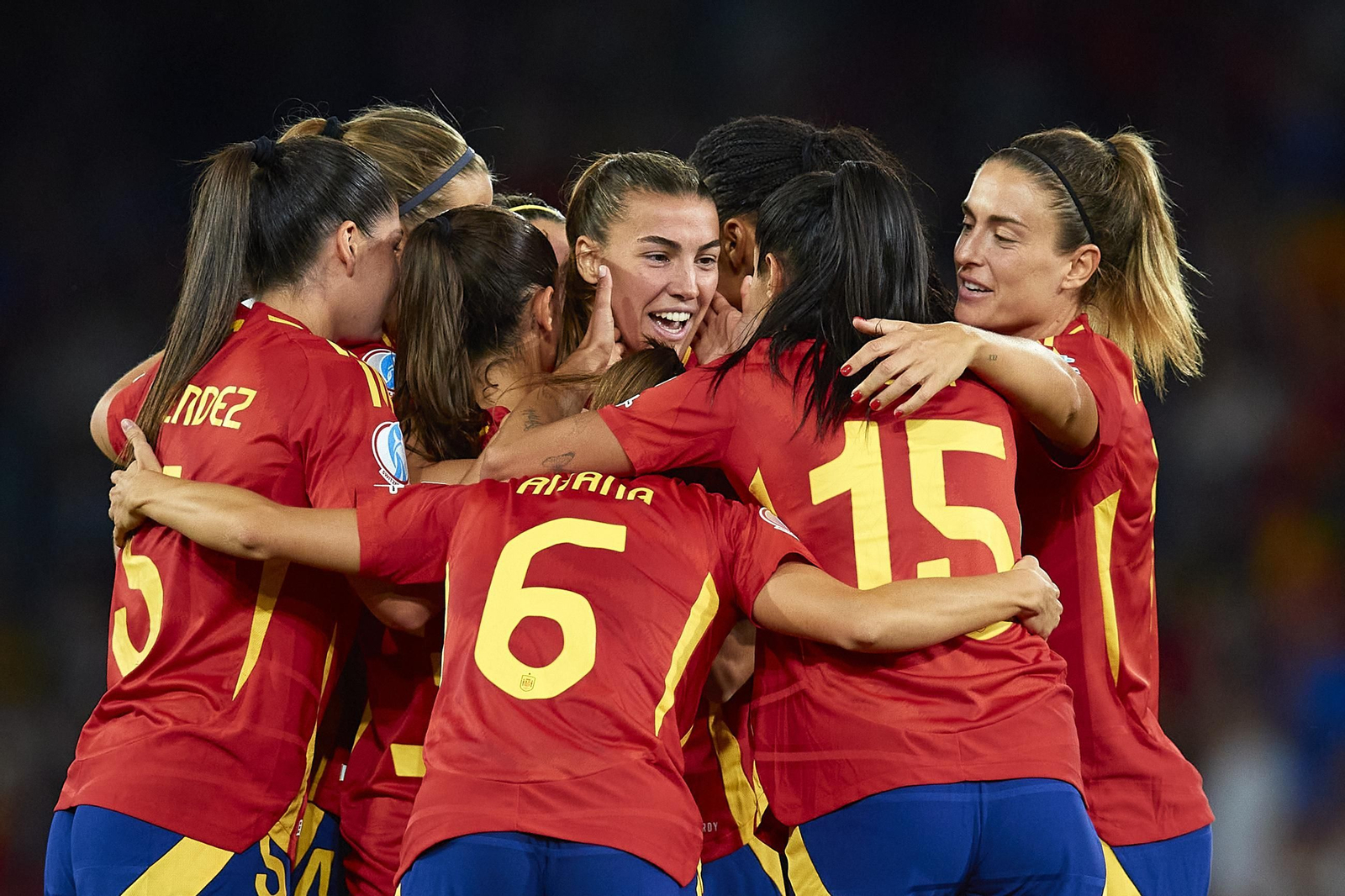 Las fotos del Italia - España de la Eurocopa femenina