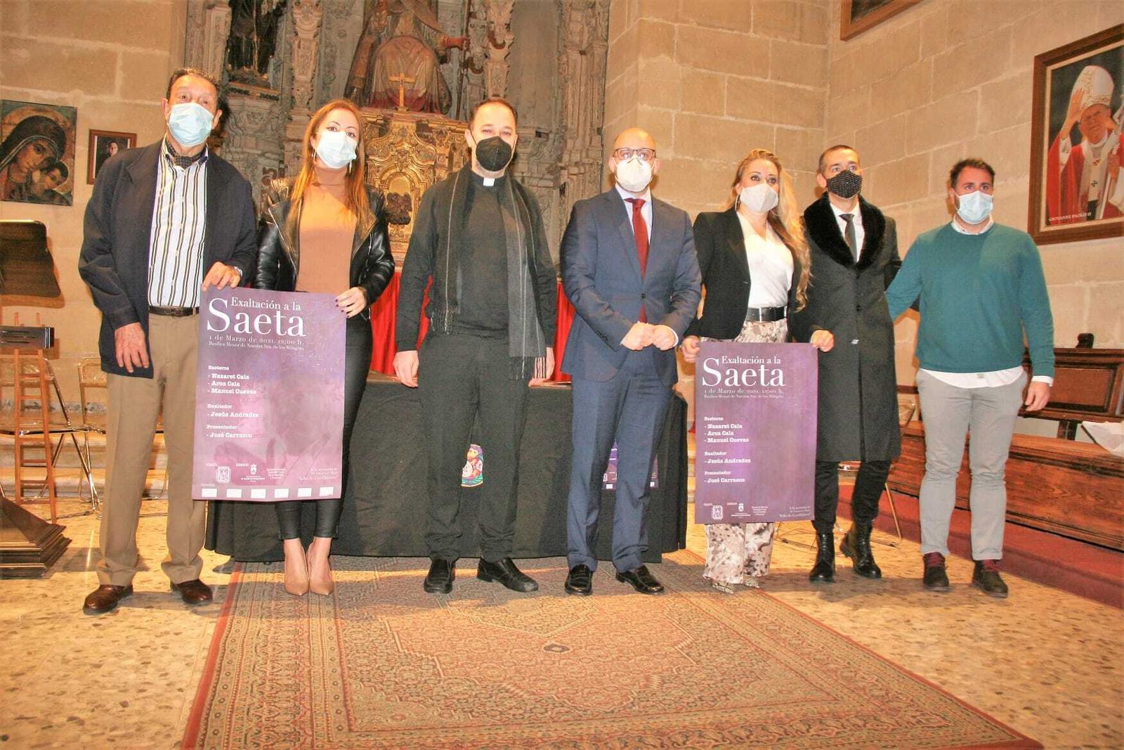 El acto de presentación del cartel, celebrado en la Iglesia Mayor Prioral.
