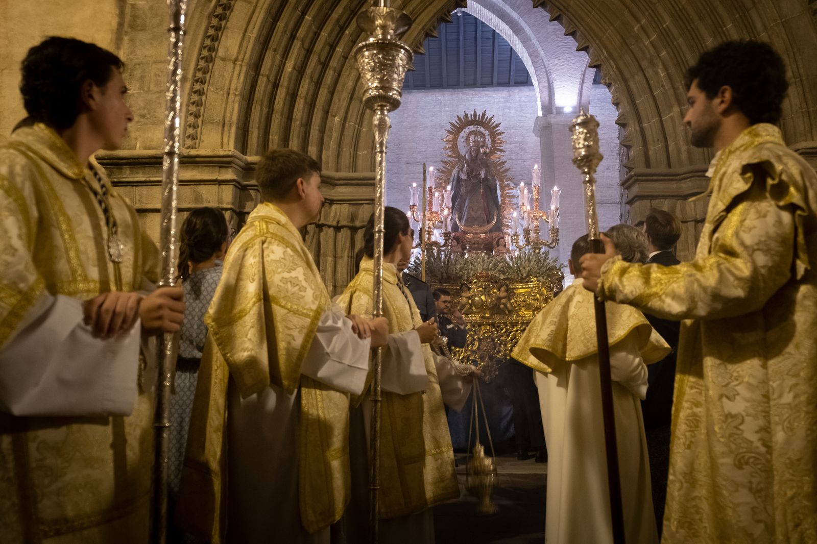 Las imágenes de la procesión de la Virgen de la Luz, en San Esteban