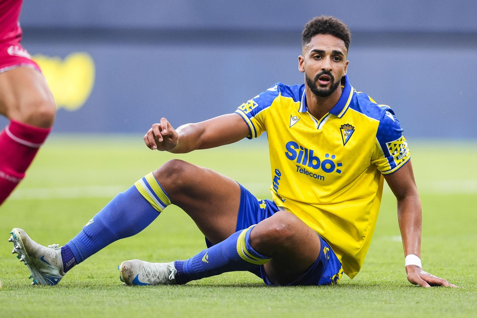 Chris Ramos cuando estaba en el Cádiz.