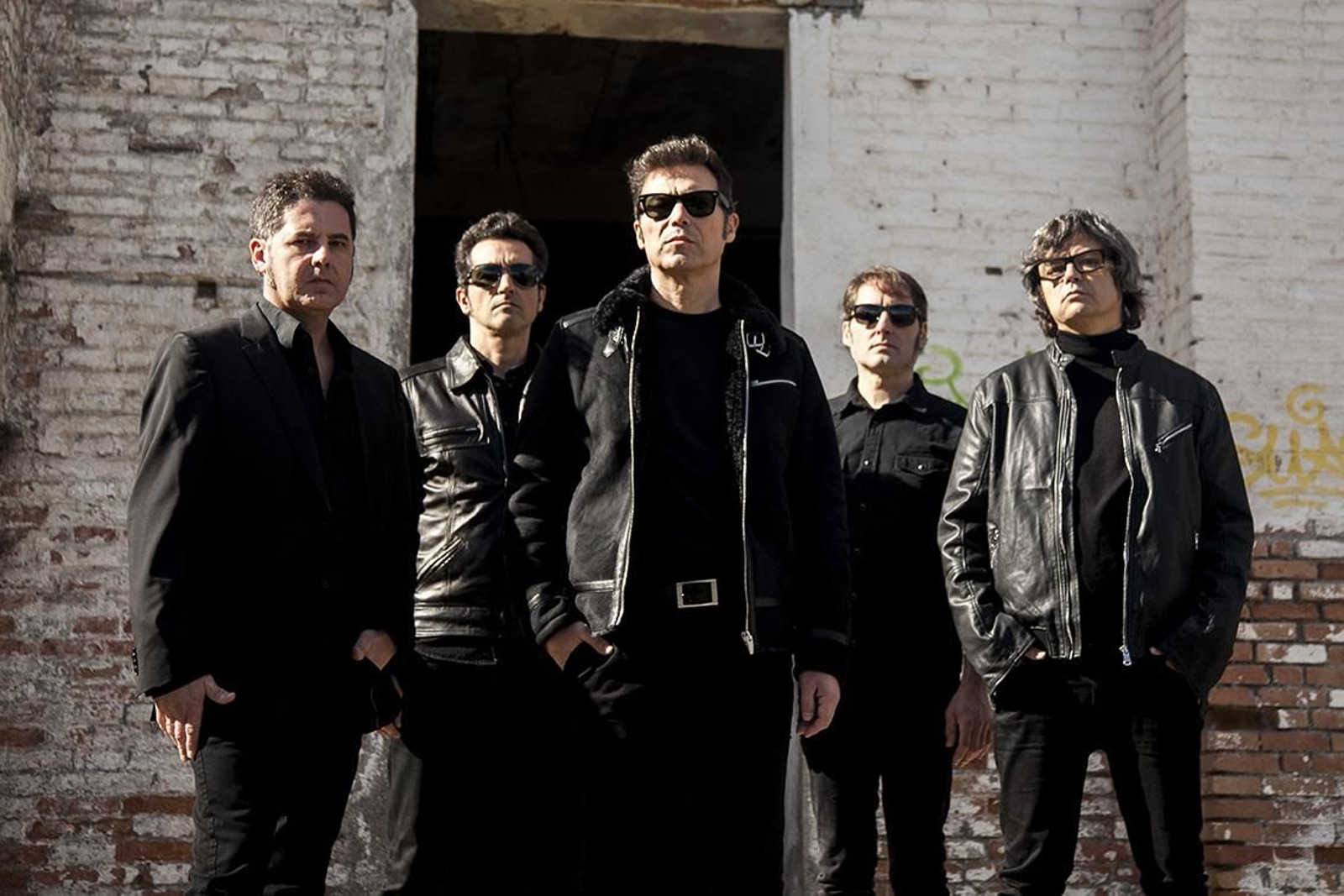 La banda granadina 091 al completo, con José Antonio García en el centro.