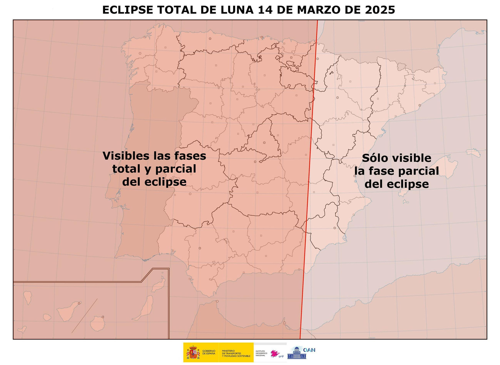 Zonas de España donde se verá el eclipse de Luna roja.