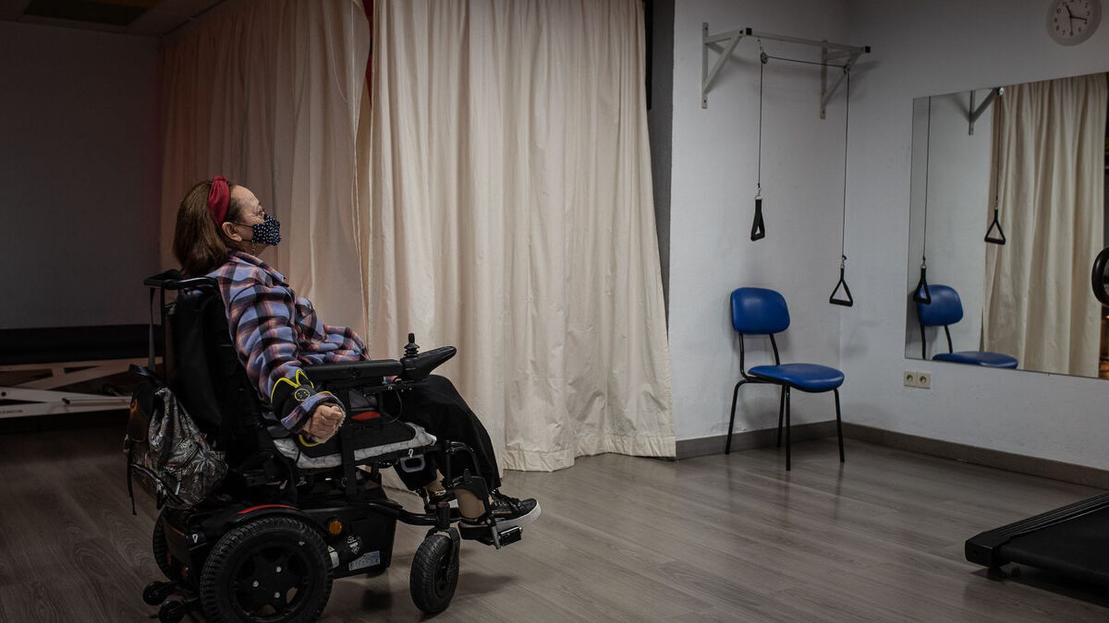 Una de las usuarias de la asociación Ademo.