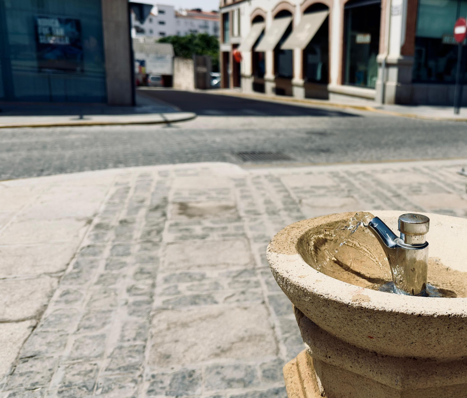 Una fuente de agua potable en Pozoblanco