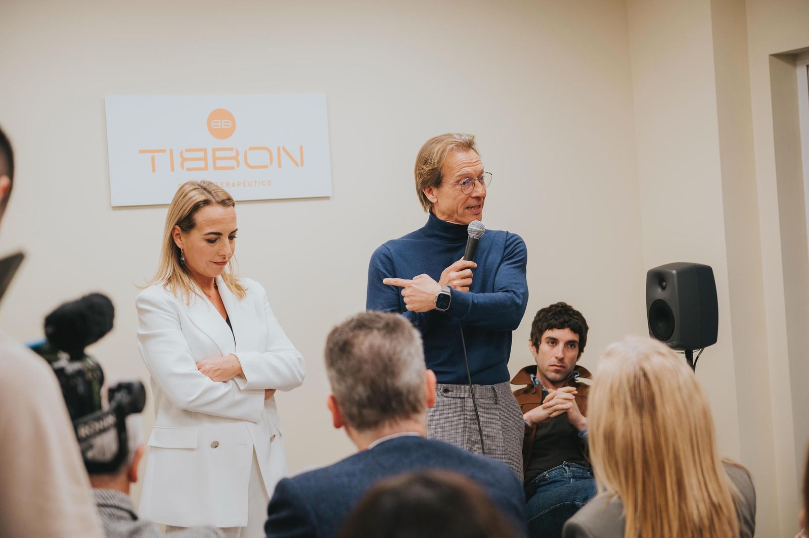 Ramón Bravo, director y socio fundador de Tibbon, durante el evento de inauguración.