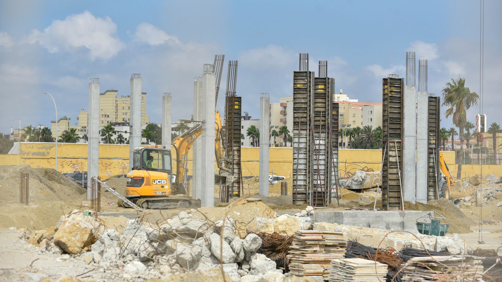 Las obras del Estadio Municipal de La Línea