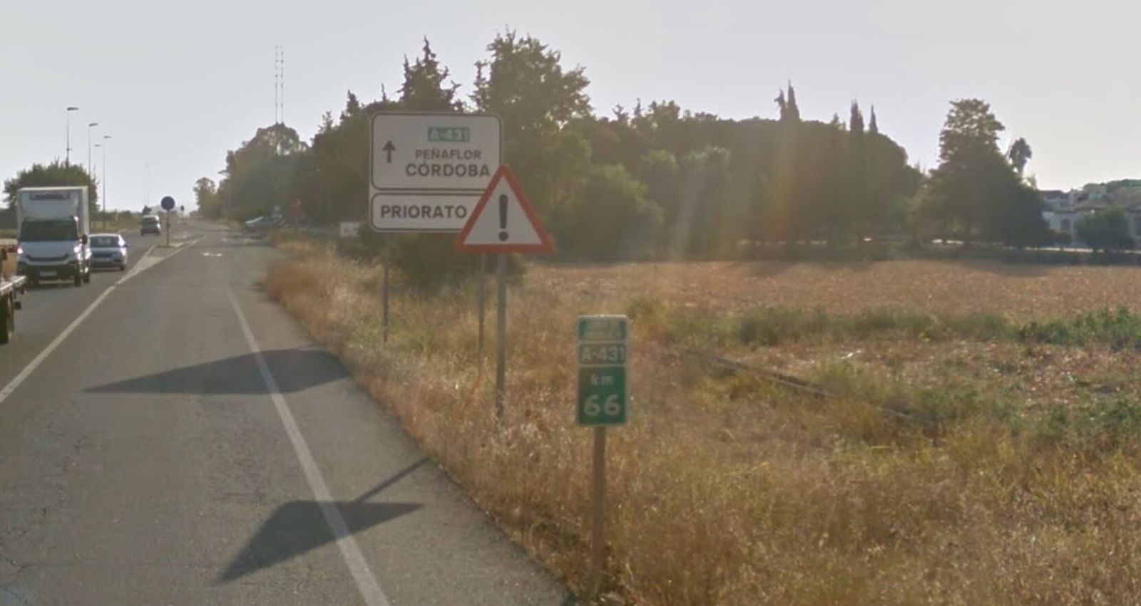 El accidente ha ocurrido el kilómetro 66 de la A-431.