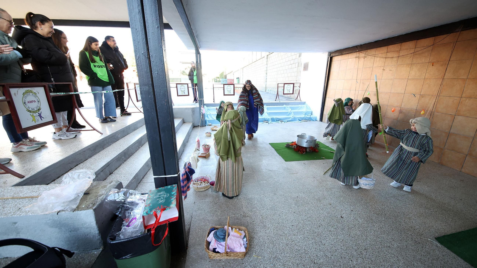 Belén viviente en el Colegio San José Fundación Xafer de Jerez