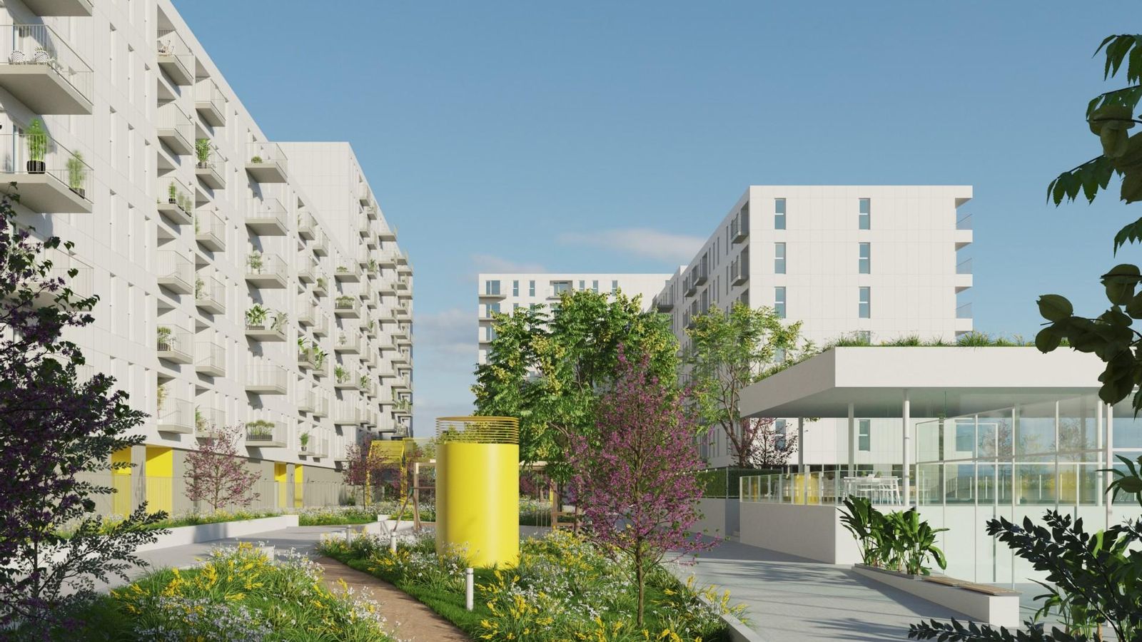 Vista panorámica del residencial.