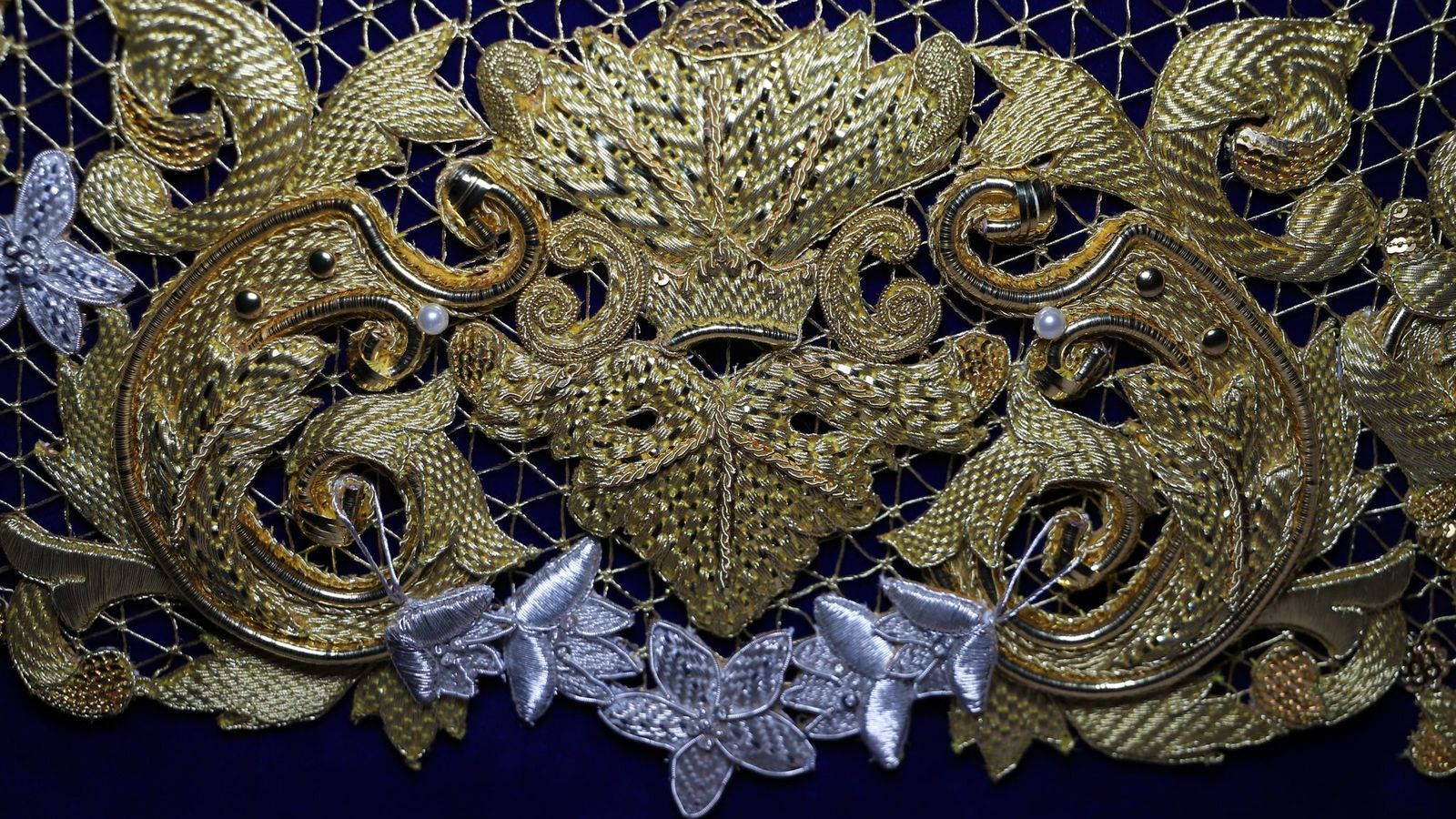 Primer plano de uno de los tramos de la toca