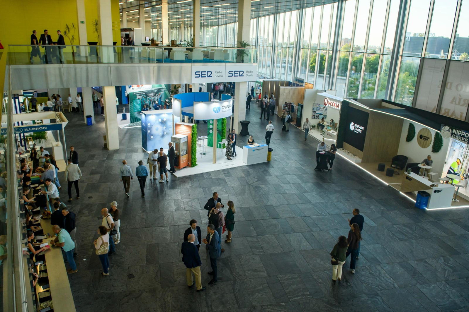 Vista general de uno de los espacios dedicados en Fibes a la celebración del 41 Seminario de Ingeniería Hospitalaria.