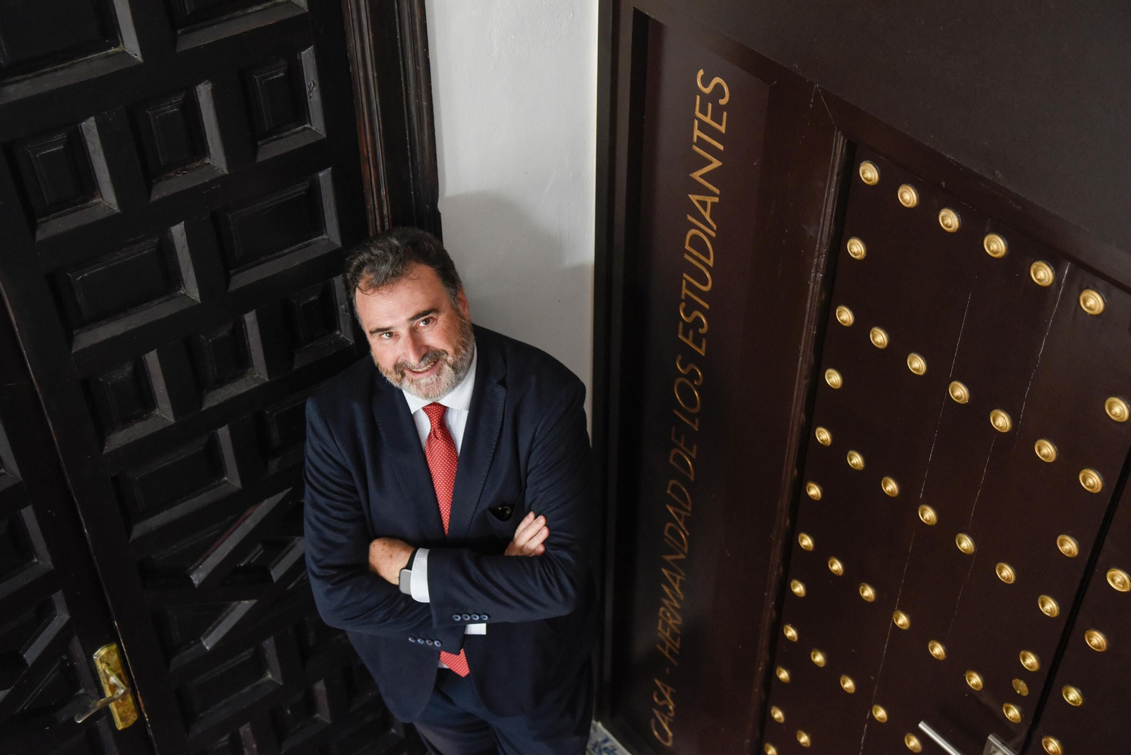 José Ignacio del Rey en las dependencias de la hermandad.