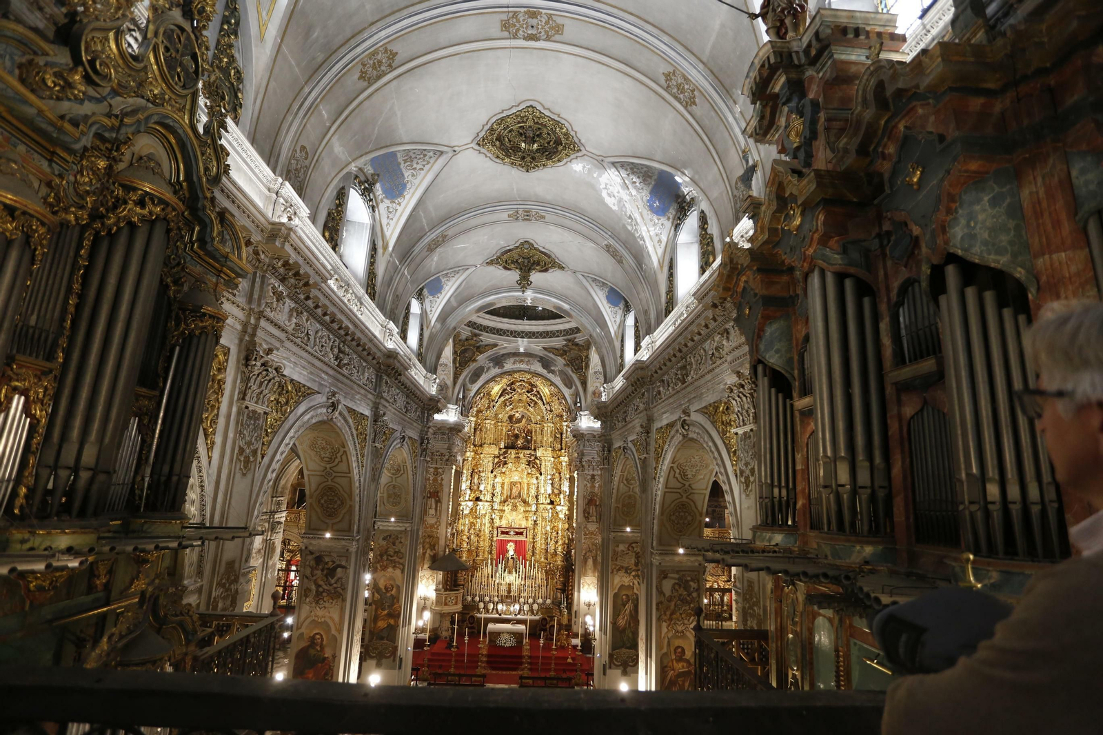 La restauración del coro alto de la parroquia de la Magdalena