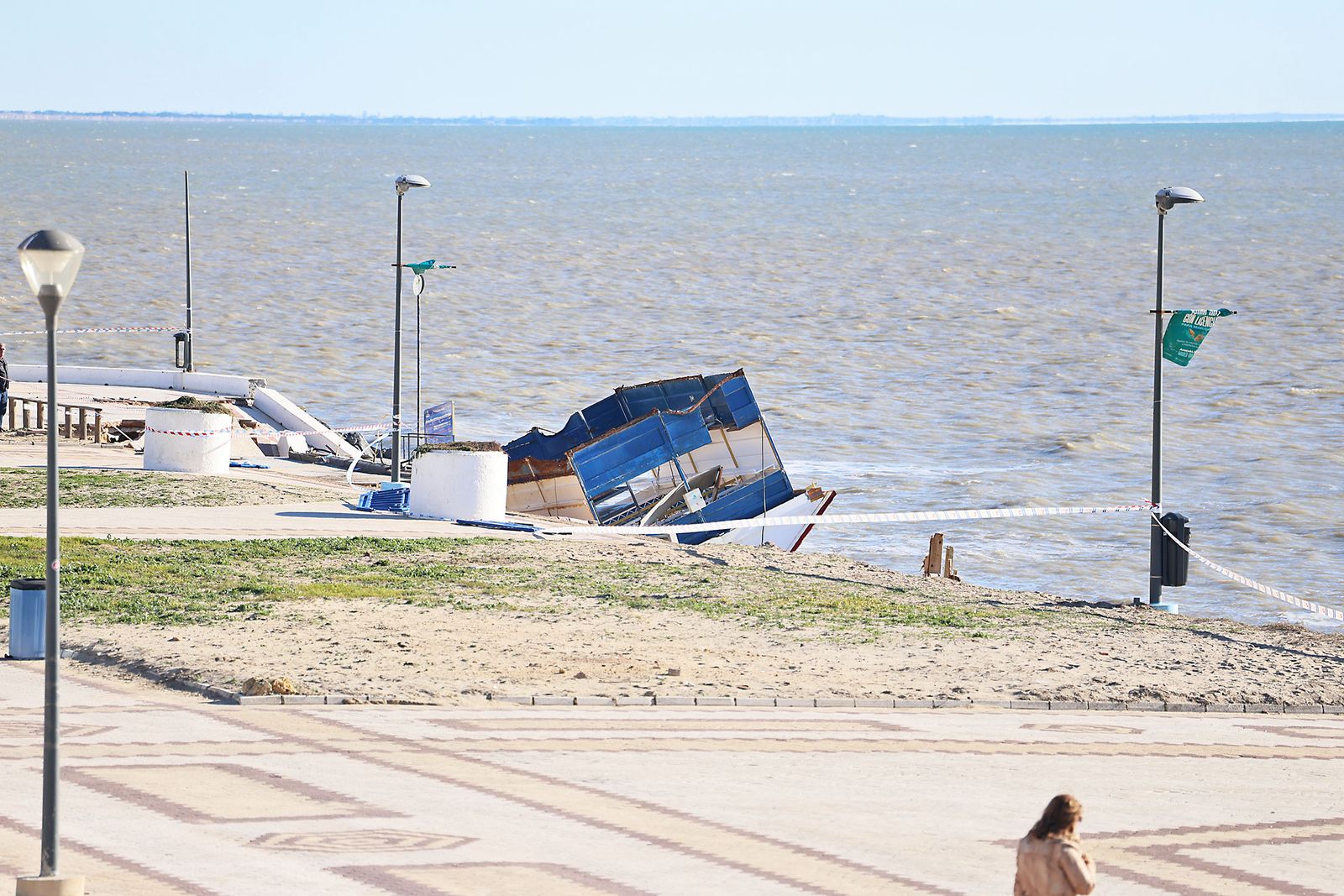 Las dramáticas fotografías del estado de las playas de Matalascañas tras el paso del temporal