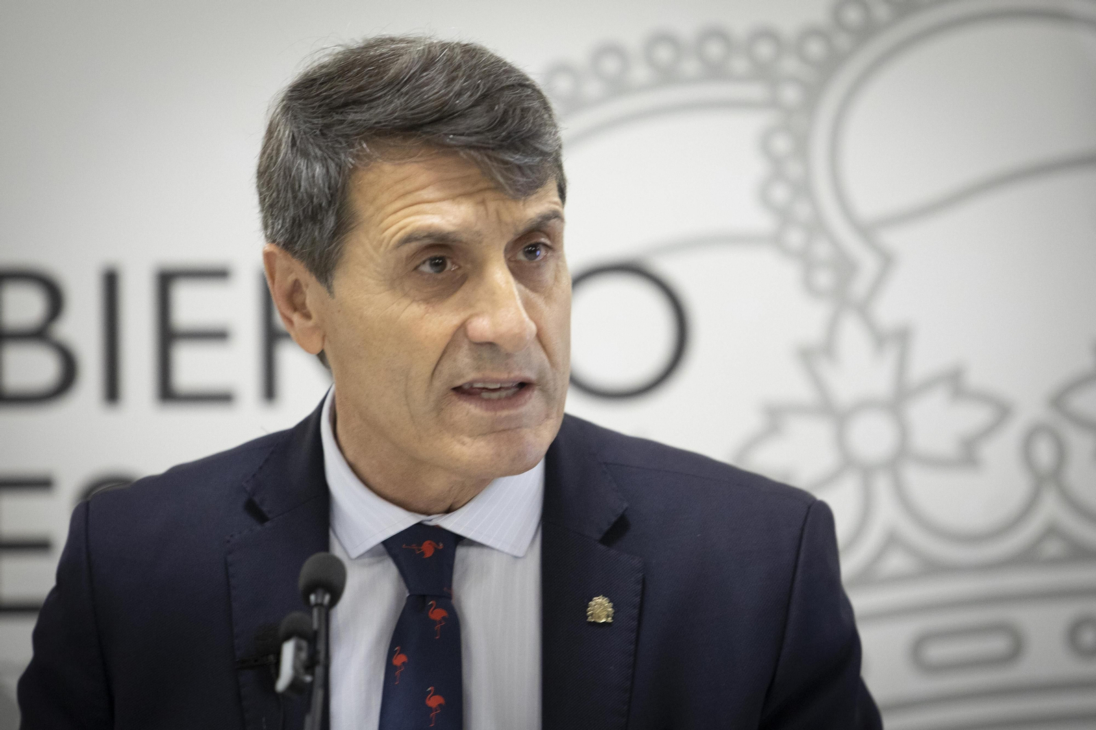 El delegado del Gobierno, Pedro Fernández, en una comparecencia reciente. El delegado del Gobierno, Pedro Fernández, en una comparecencia reciente.