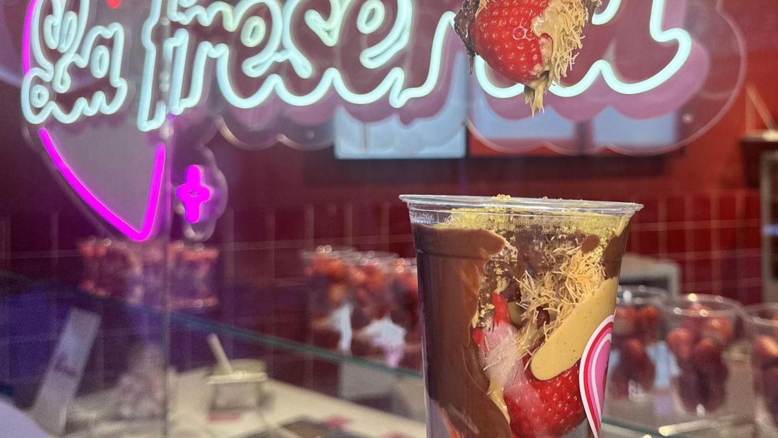 Fresas con toppings de La Fresería Fresas con toppings de La Fresería