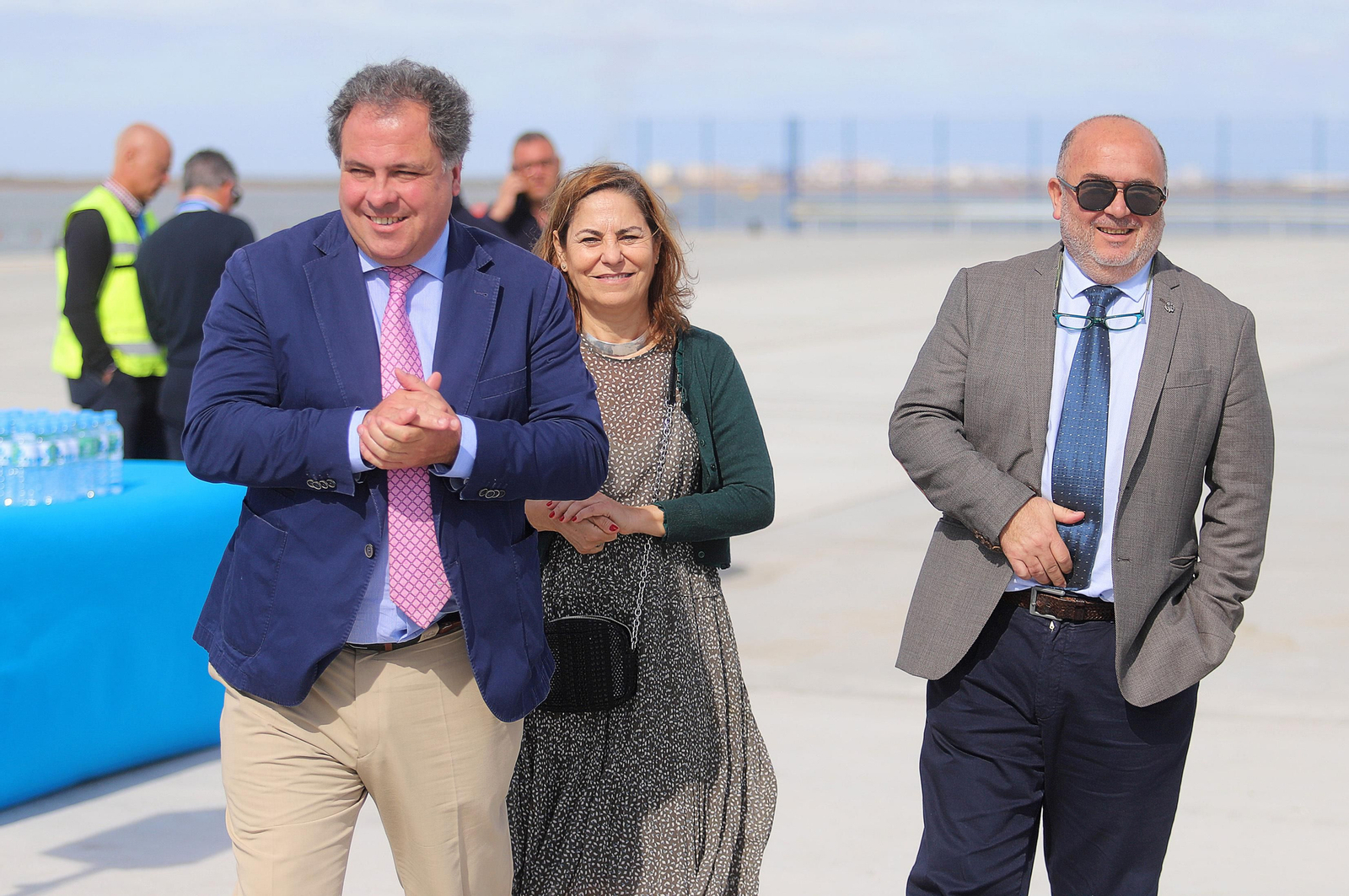 Imágenes de la inauguración de la ampliación norte del Muelle Sur del Puerto de Huelva
