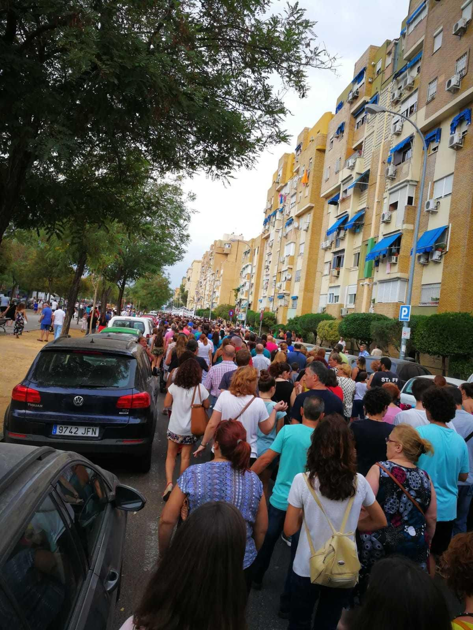 Imágenes de la manifestación en Pino Montano