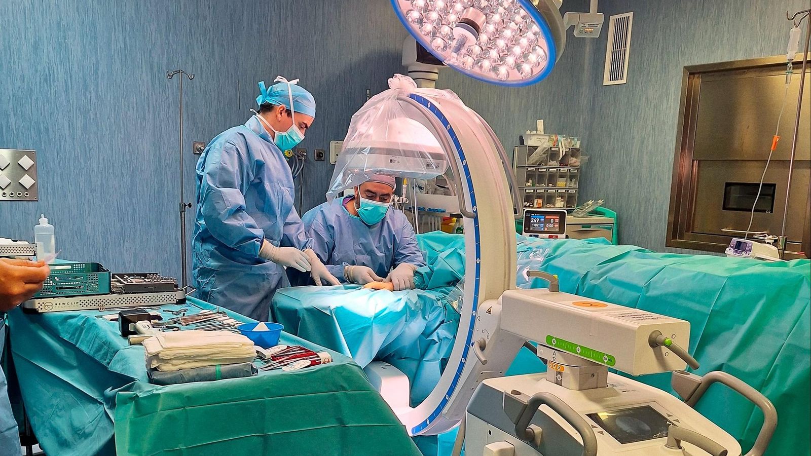 Uno de los quirófanos del Hospital Infanta Elena de la capital onubense.