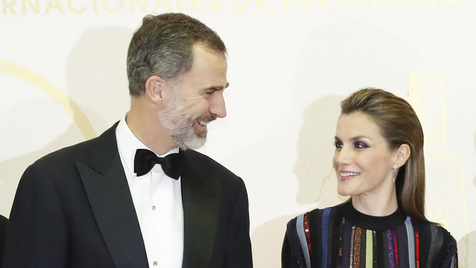 Doña Letizia con el Rey