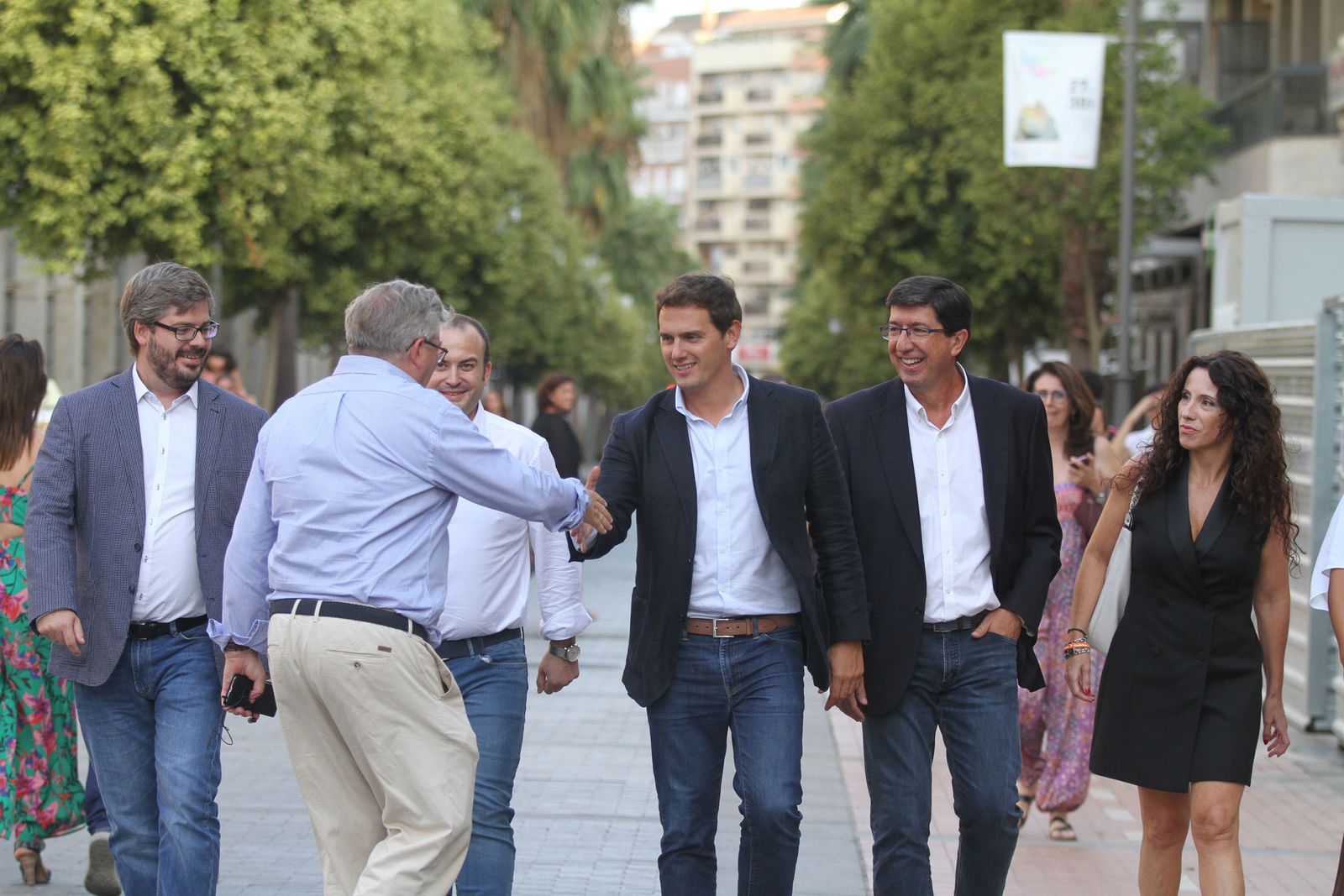 Encuentro Ciudadanos con Albert Rivera en la Plaza de Las Monjas