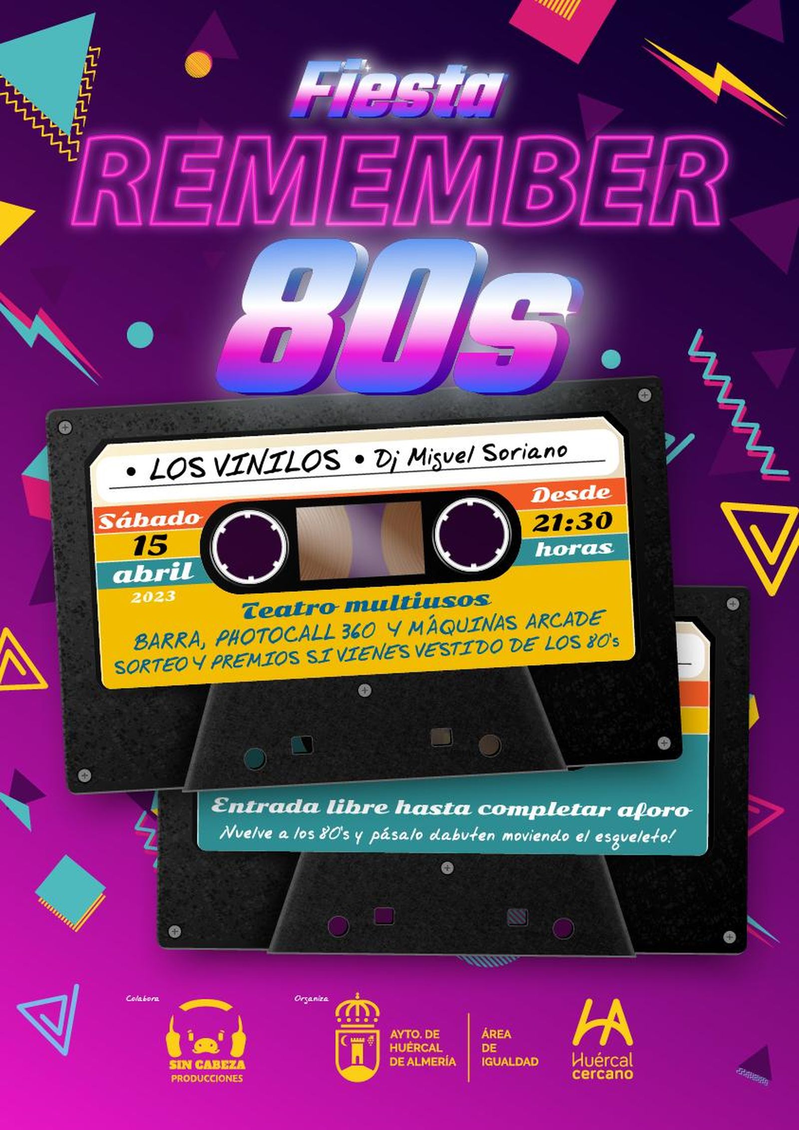 Cartel anunciador de una fiesta única.