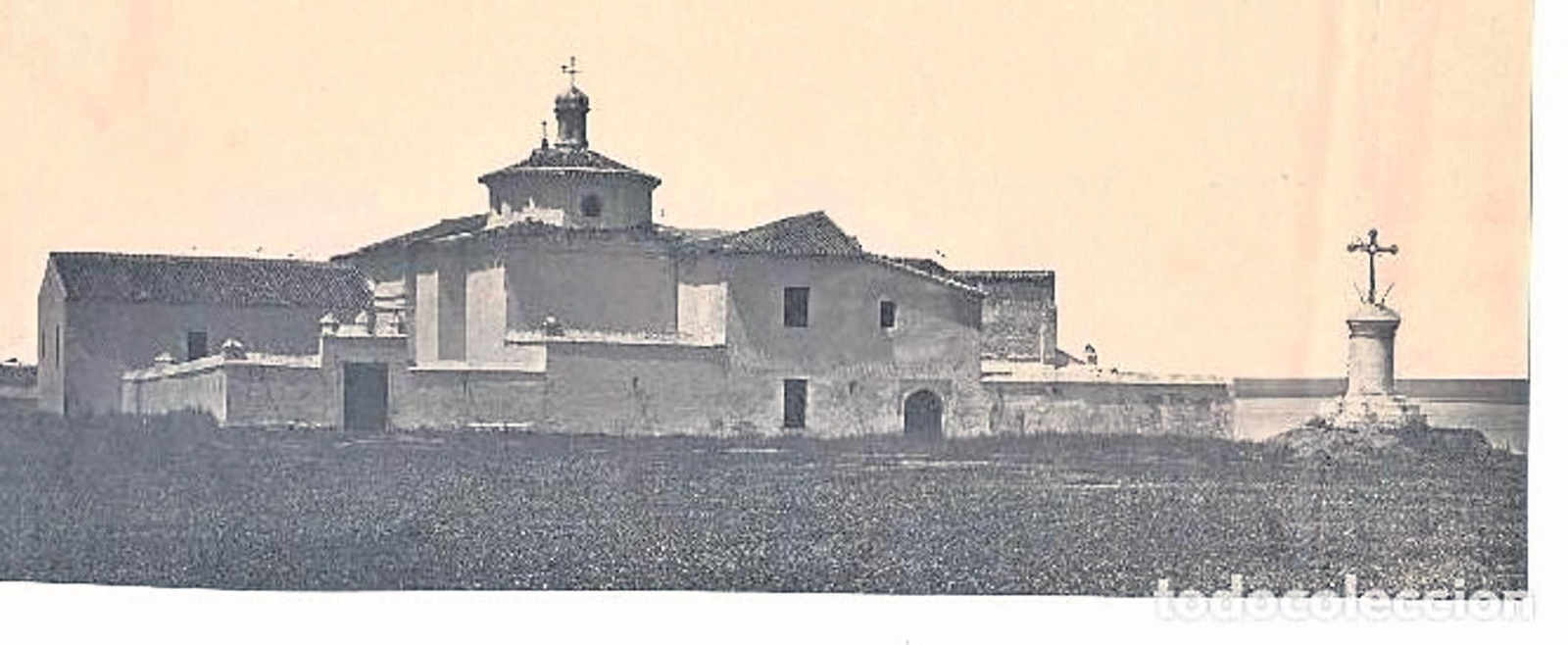 Panorámica del monasterio de La Rábida en pleno campo del paraje palermo.