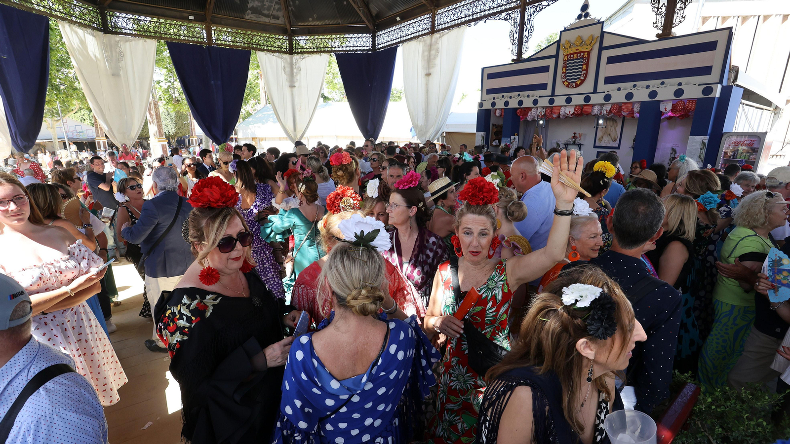 Imágenes del ambiente el miércoles en la Feria de Jerez 2024