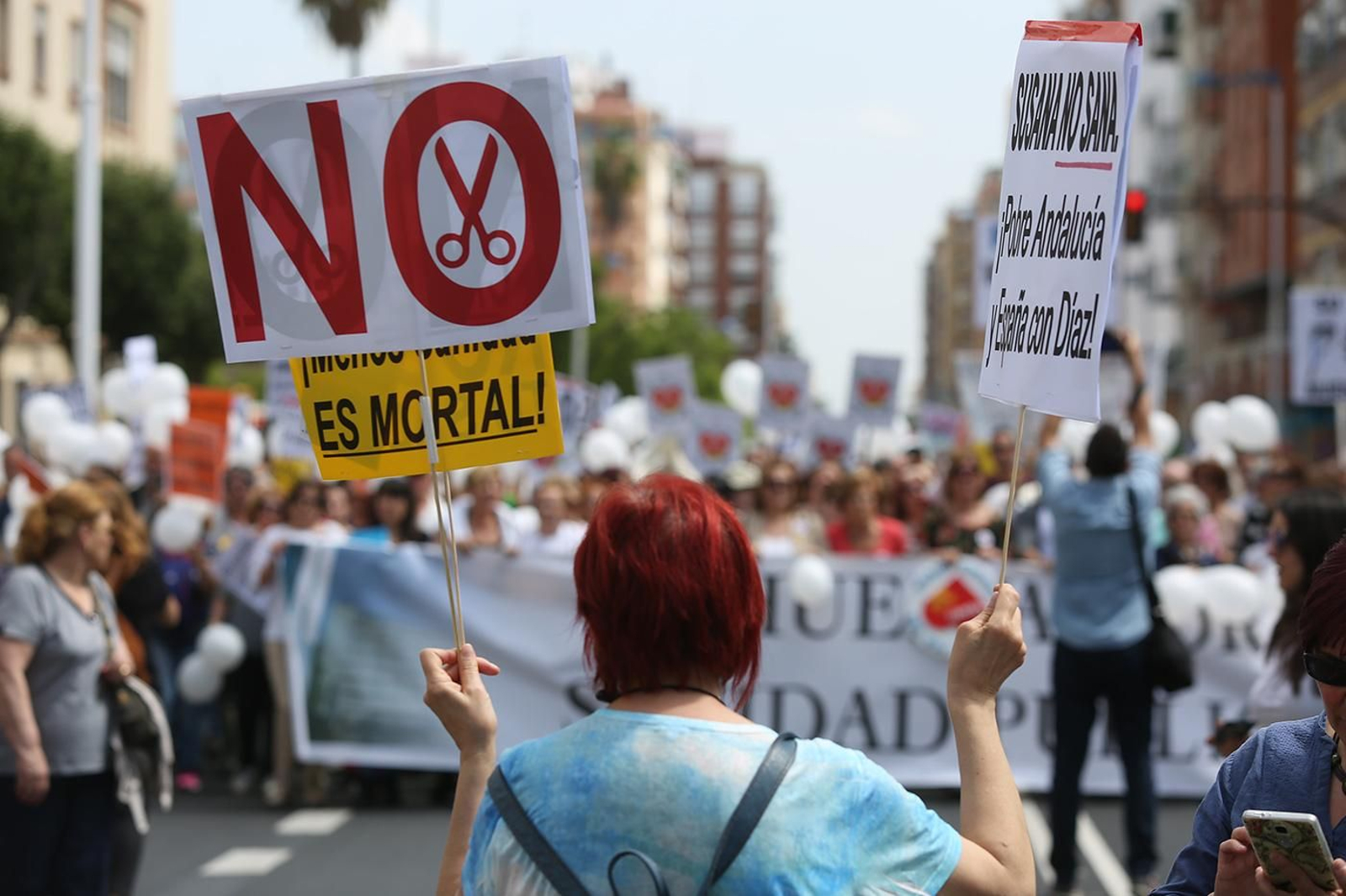 Las Imágenes de la Manifestación por una Sanidad Digna