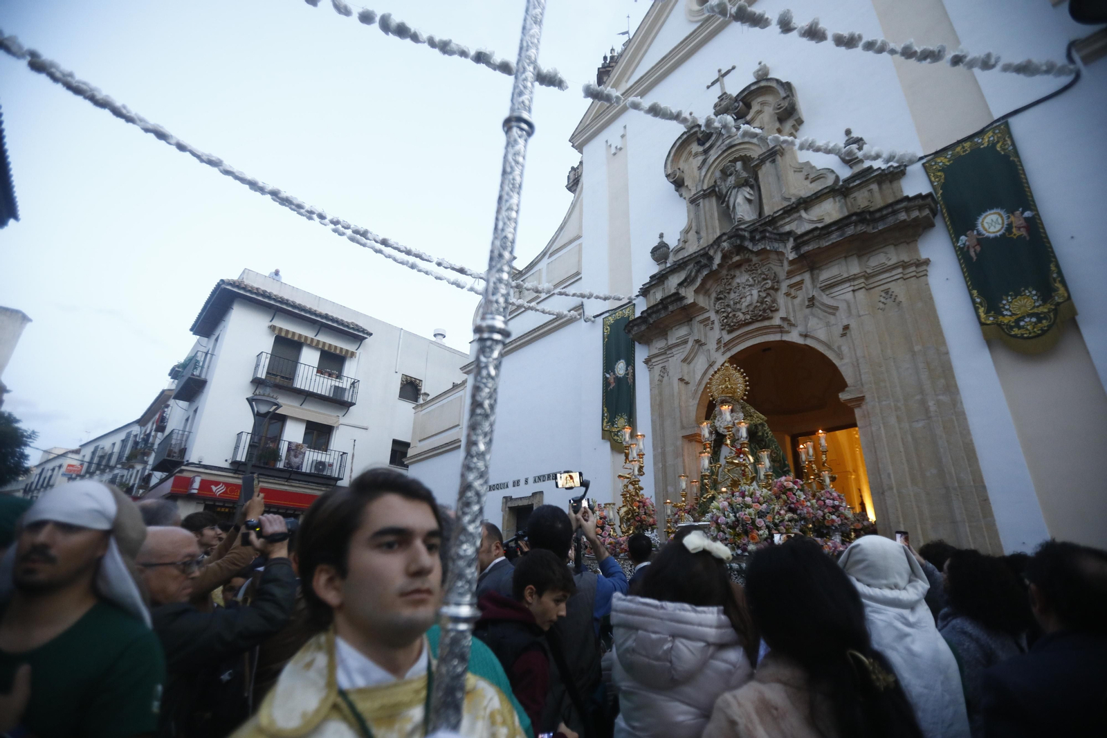 El traslado de la Virgen de la Esperanza de Córdoba a Santa Marina, en imágenes