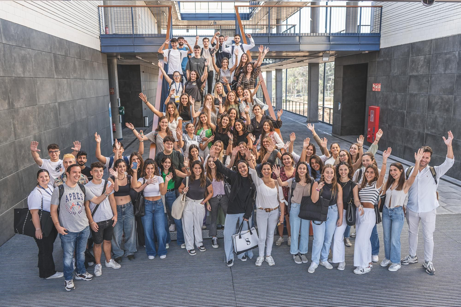 Los alumnos de Enfermería de la Universidad Loyola.