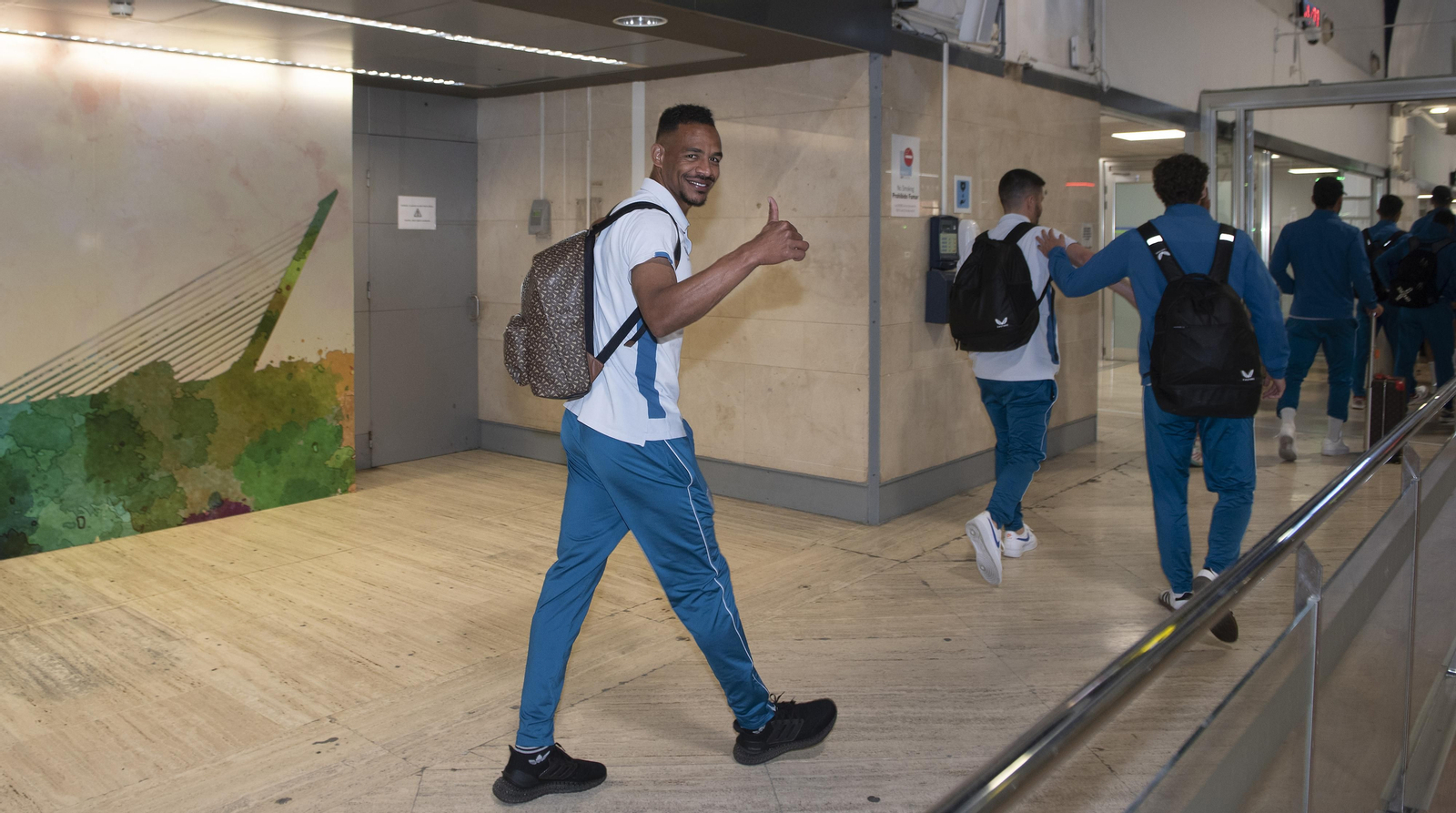 La salida del Sevilla a Turín, en imágenes