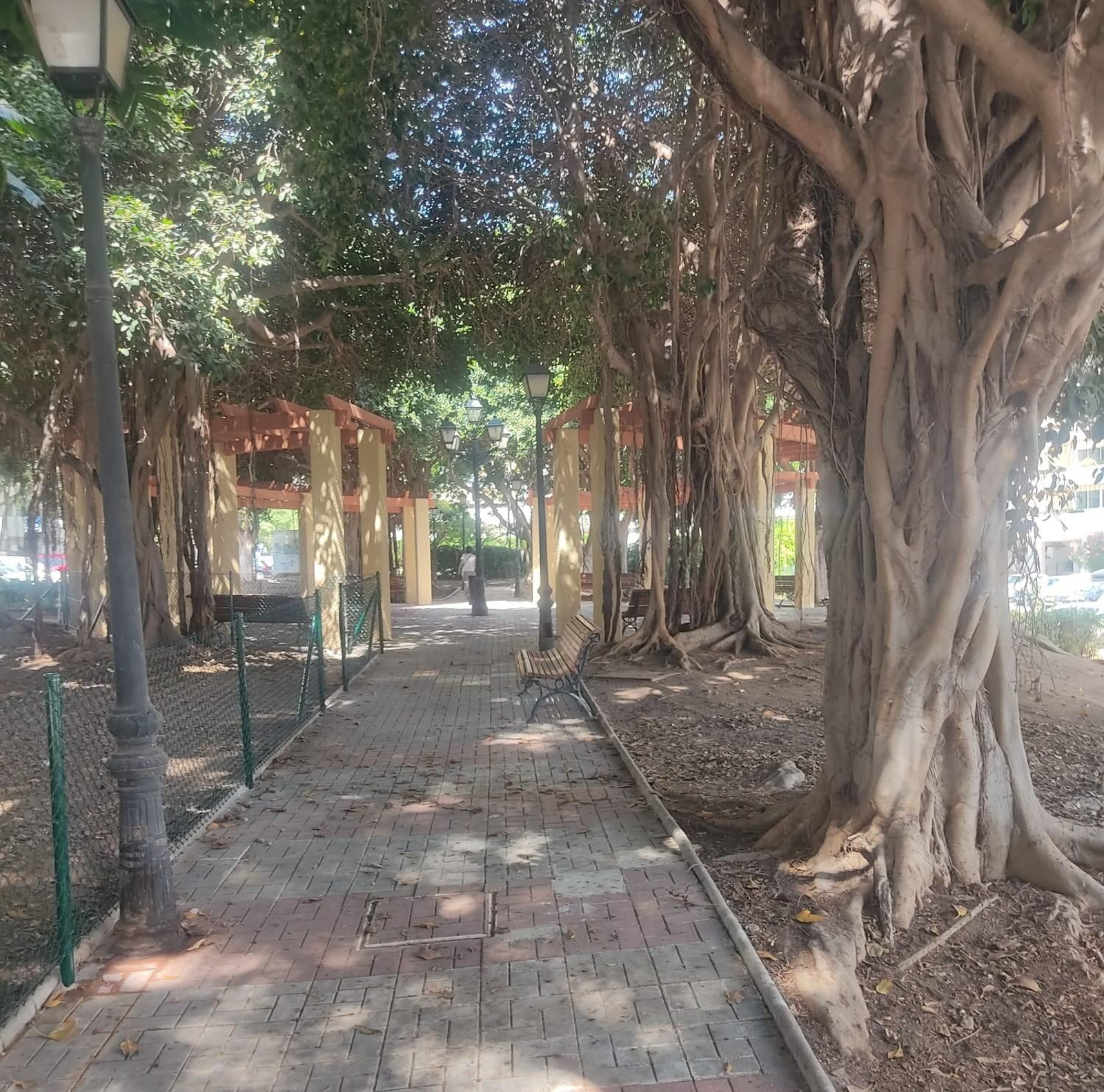 El estado que presenta el Parque de la Encarnación. El estado que presenta el Parque de la Encarnación.
