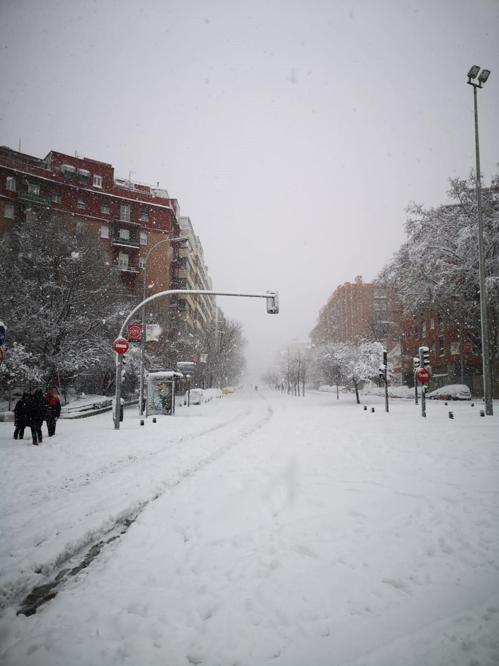 El segundo día del temporal 'Filomena' en imágenes: más nieve y caos