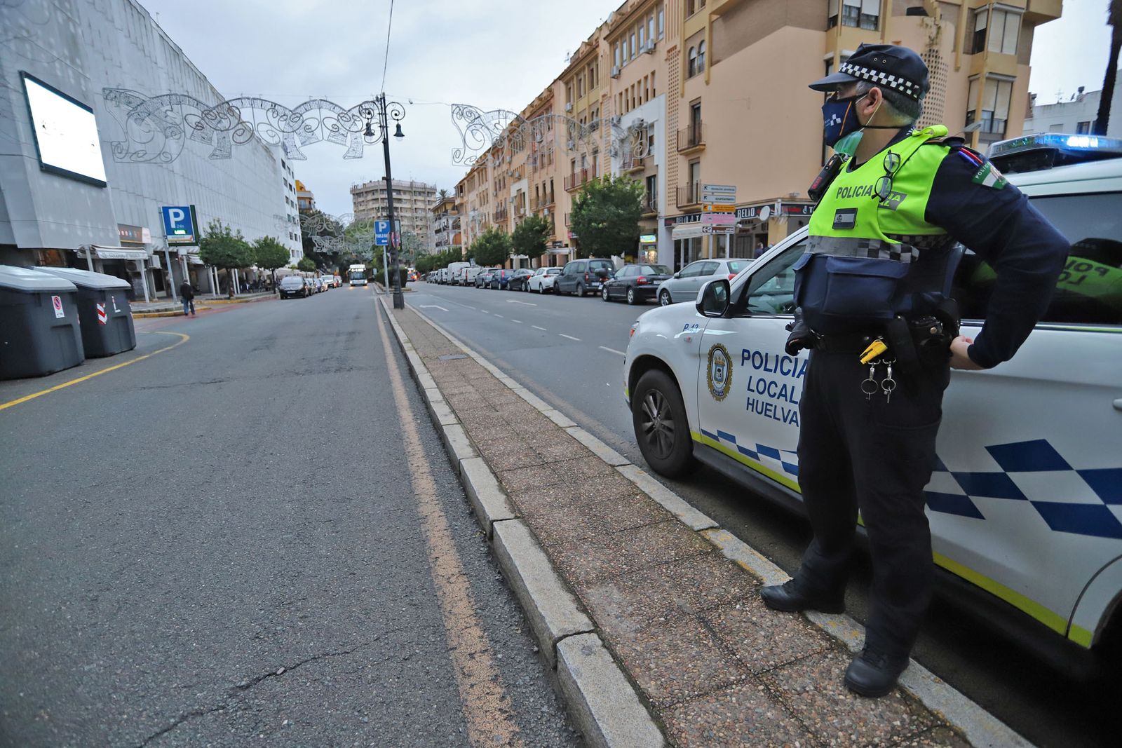 La Policía Local de Huelva controla el cumplimiento de las restricciones anti Covid