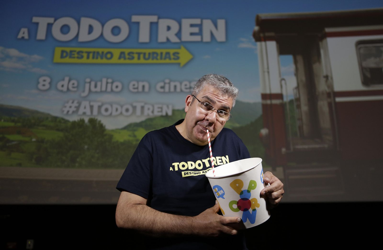 Florentino Fernández, 'Flo', fotografiado en los reabiertos Cines Mk2 Nervión Plaza de Sevilla.