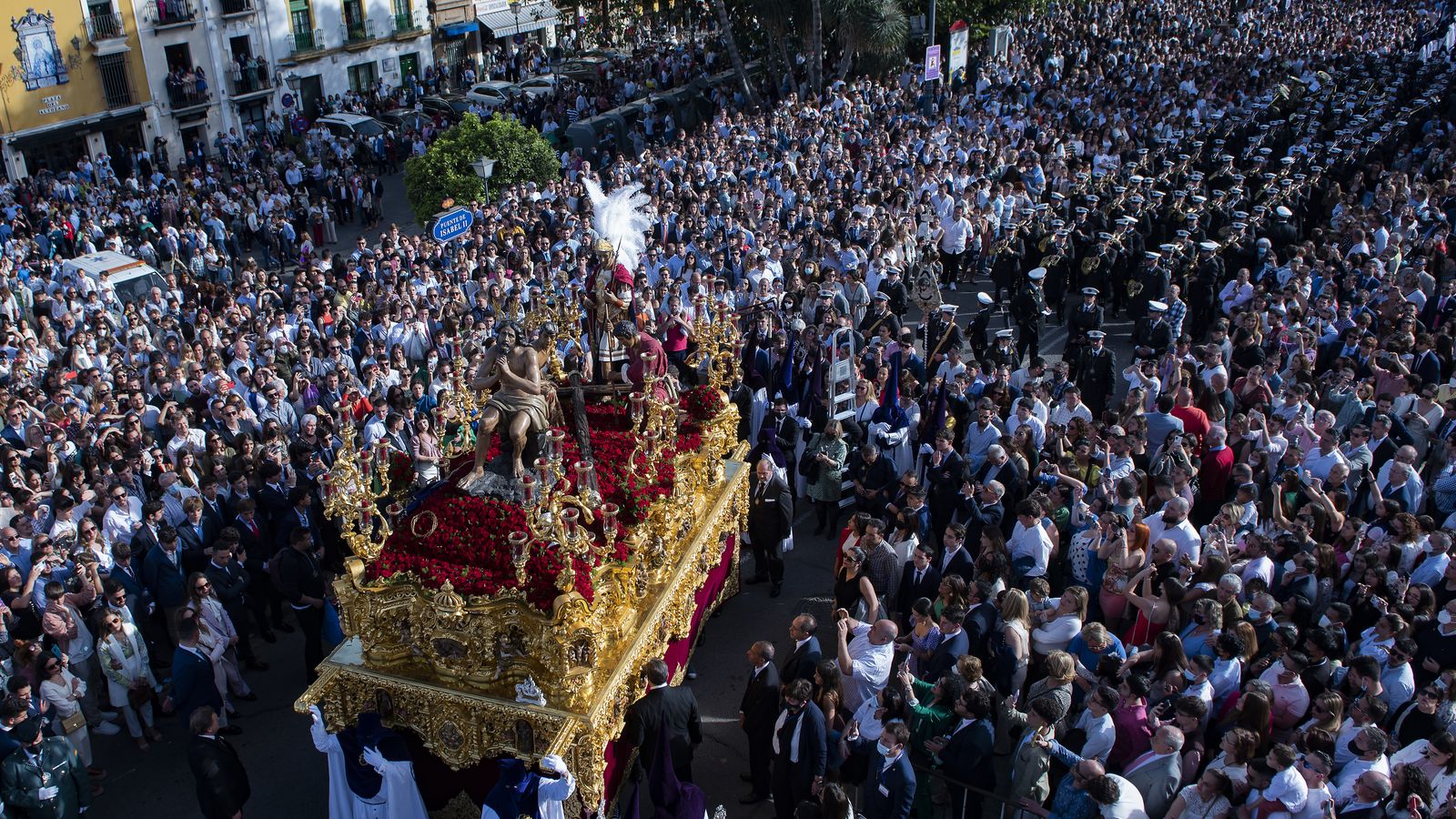 El misterio de la Estrella frente a la Capillita del Carmen