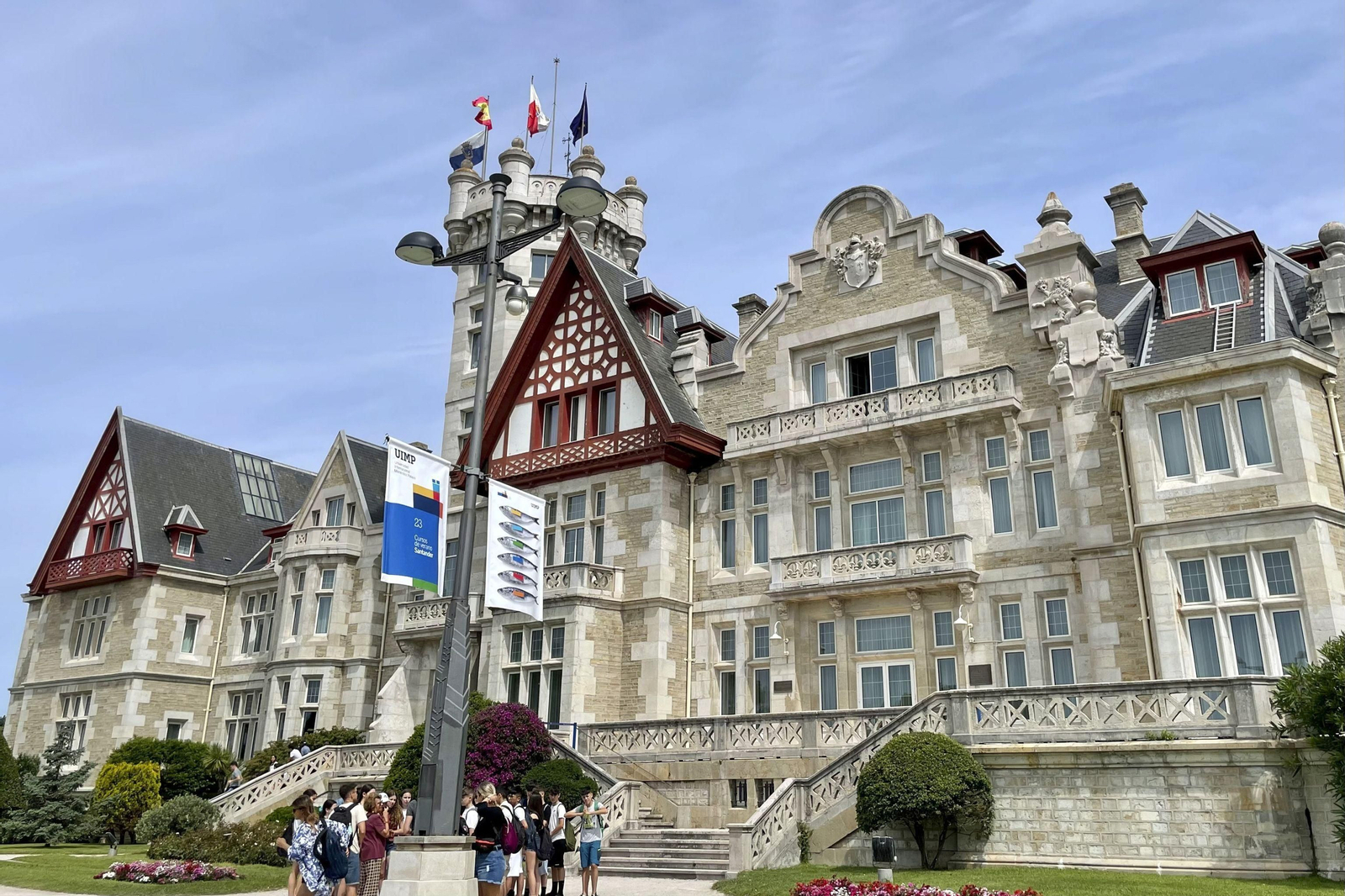 Palacio de la Magdalena, en Santander, donde tendrá lugar el encuentro de los ministros de Ciencia de la UE.