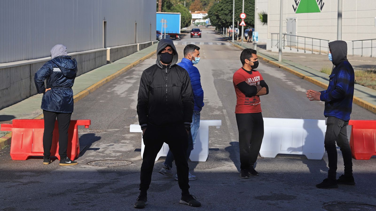 Fotos de los piquetes en el polígono de Palmones