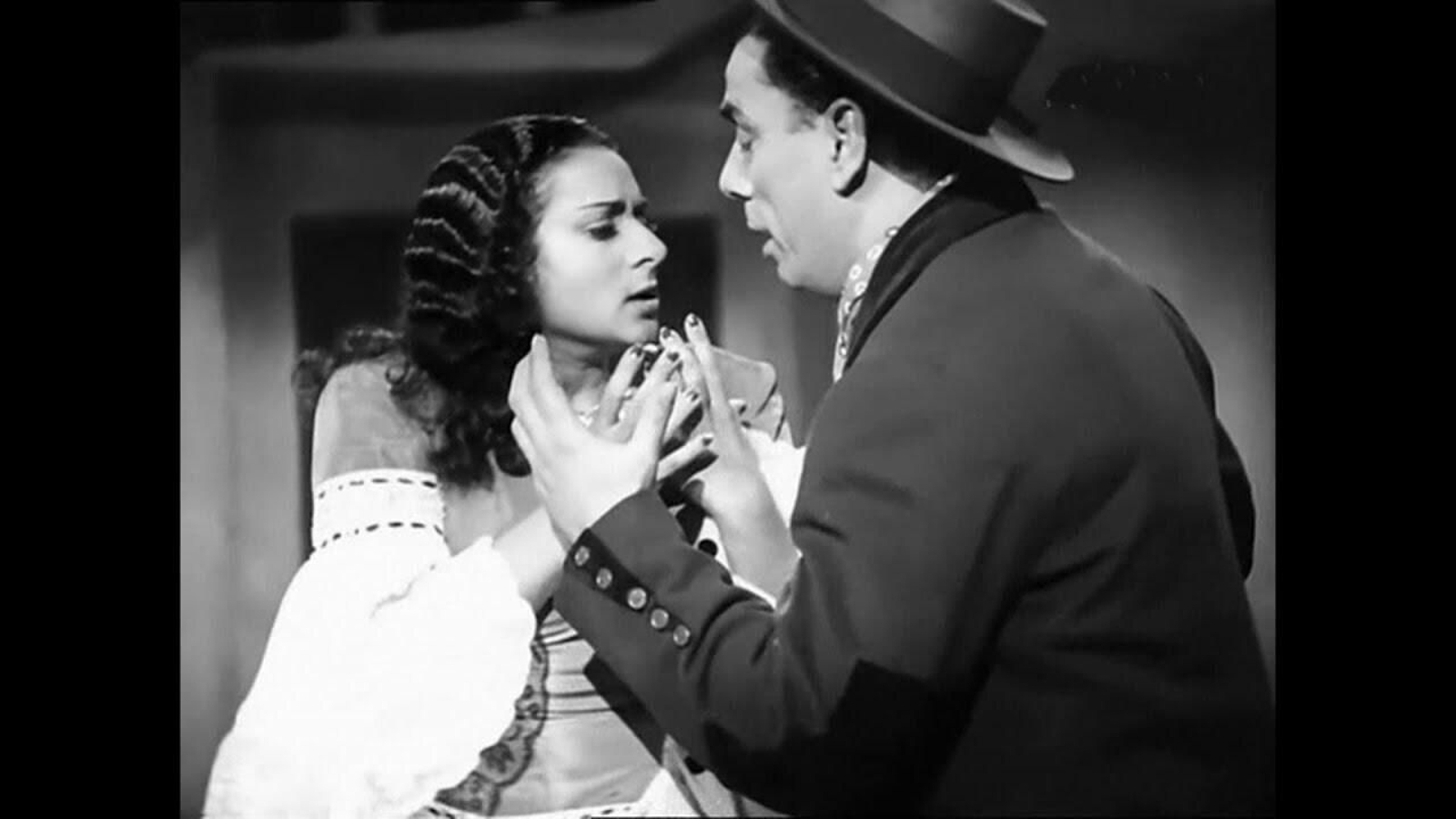 Manolo Caracol y Lola Flores, durante la película.