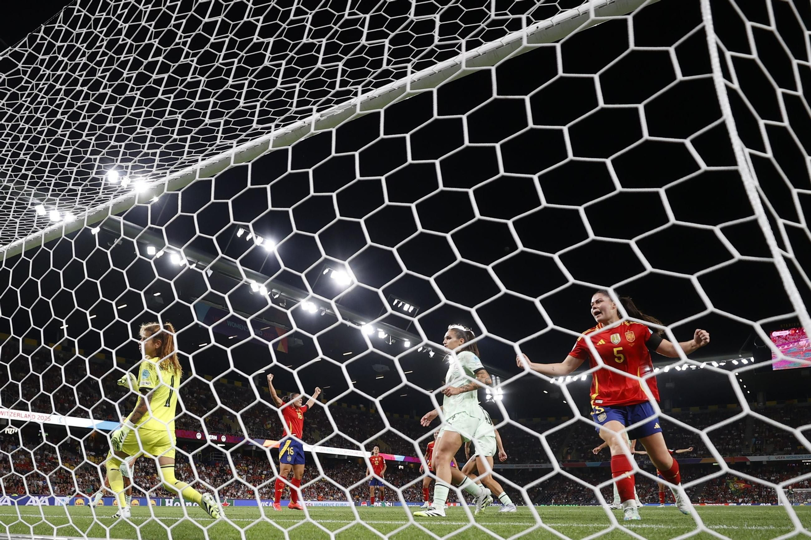 Las fotos del España - Portugal en la Eurocopa femenina