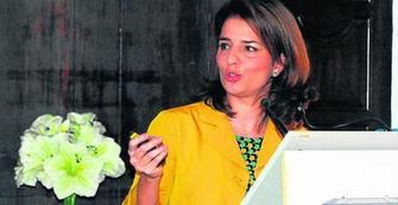 Hortensia Roig,  ayer en la Fundación Valentín de Madariaga y Oya, en Sevilla.