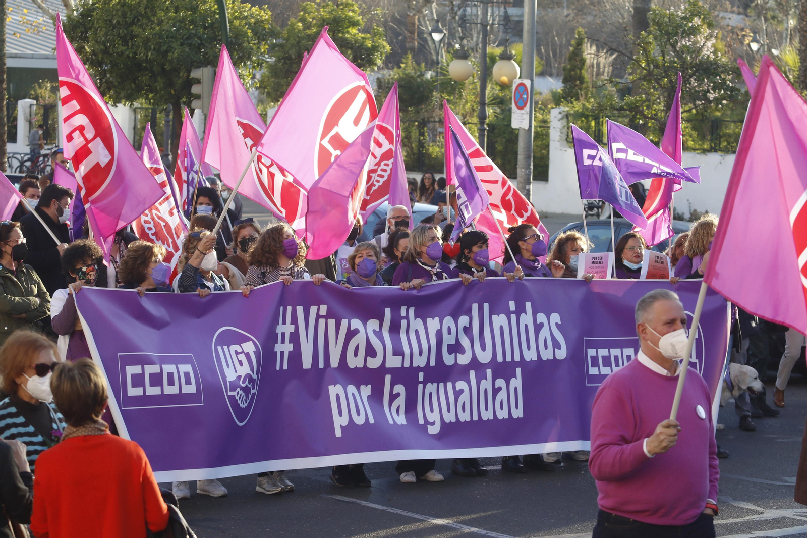 La manifestación del 8M en Córdoba, en fotografías